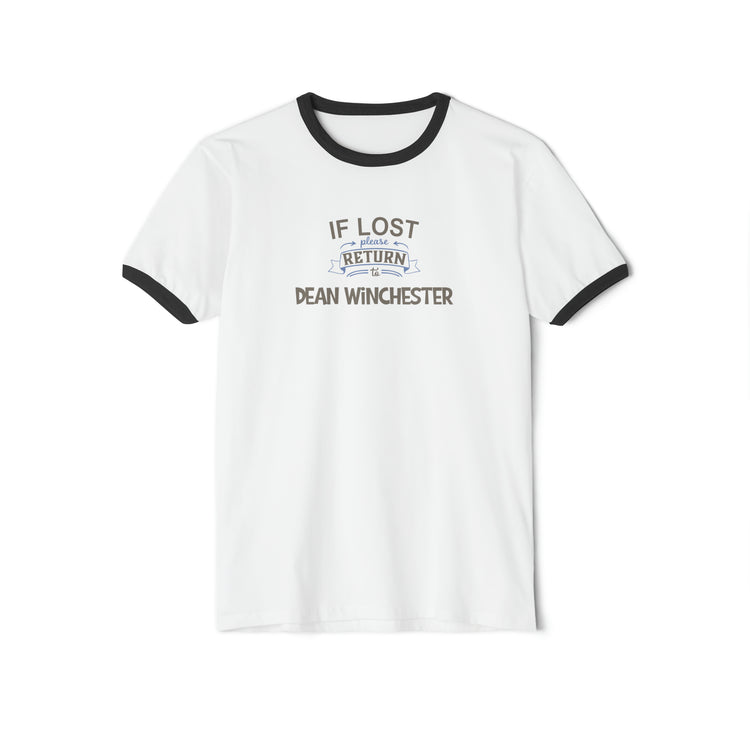 If Lost Return To Dean Winchester Ringer T-Shirt - Fandom-Made