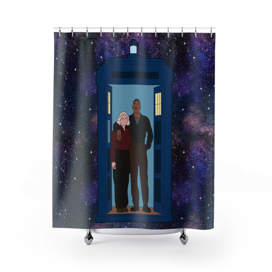 The Fifteenth Doctor and Ruby Shower Curtain - Fandom-Made