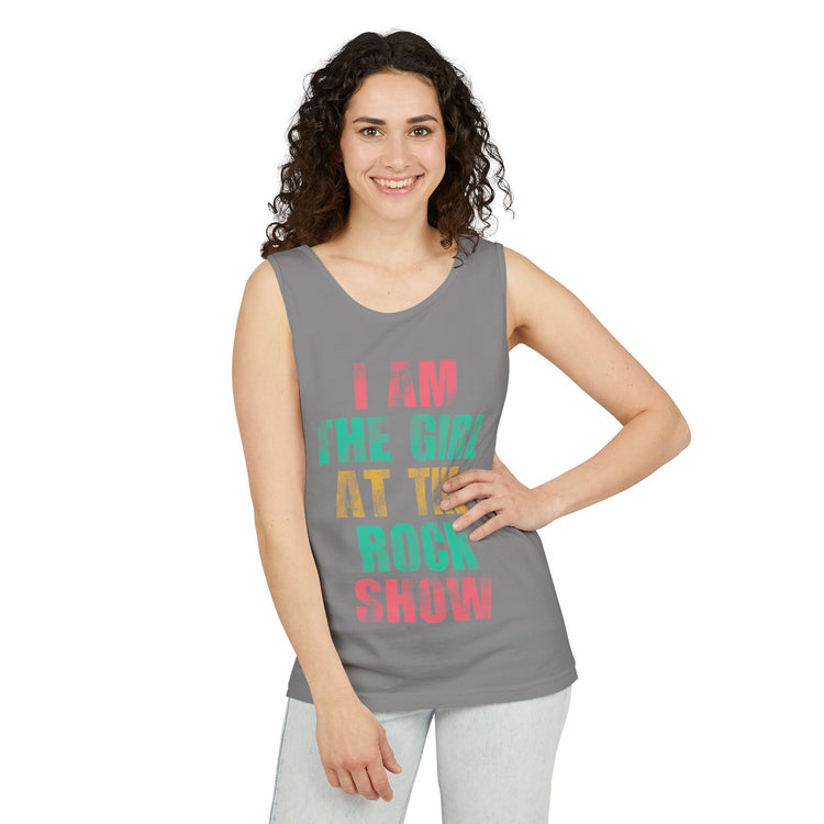 Girl At The Rock Show Tank Top - Fandom-Made