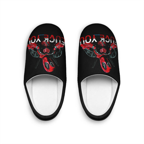 Deadpool Fuck Love Women's Slippers - Fandom-Made