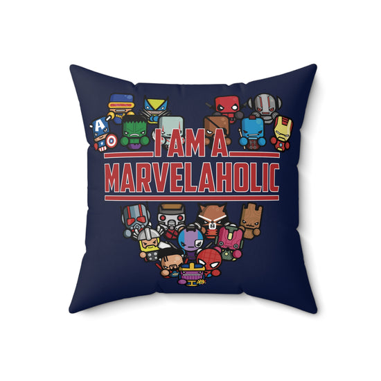 Marvelaholic Square Pillow - Fandom-Made