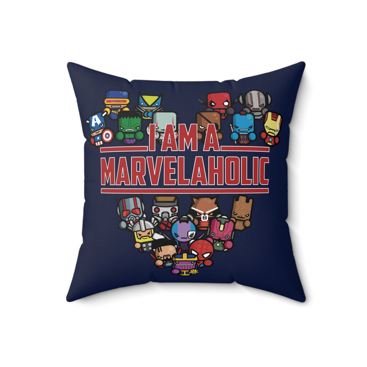 Marvelaholic Square Pillow - Fandom-Made