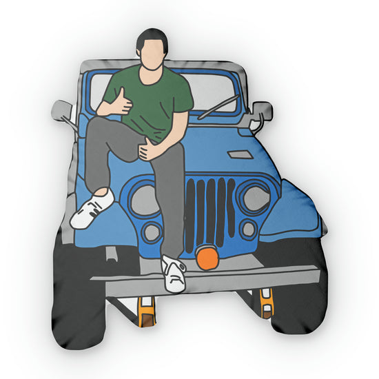 Stiles Stilinski And Jeep Shaped Pillows - Fandom-Made