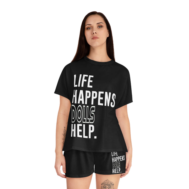 Life Happens Dolls Help Women's Short Pajama Set