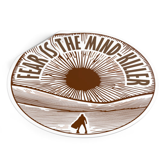 Fear Is The Mind-Killer Round Vinyl Stickers - Fandom-Made
