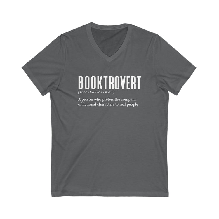 Booktrovert V-Neck Tee - Fandom-Made