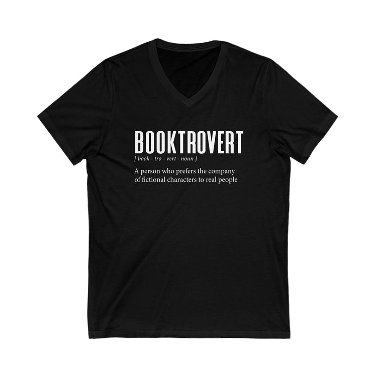 Booktrovert V-Neck Tee - Fandom-Made