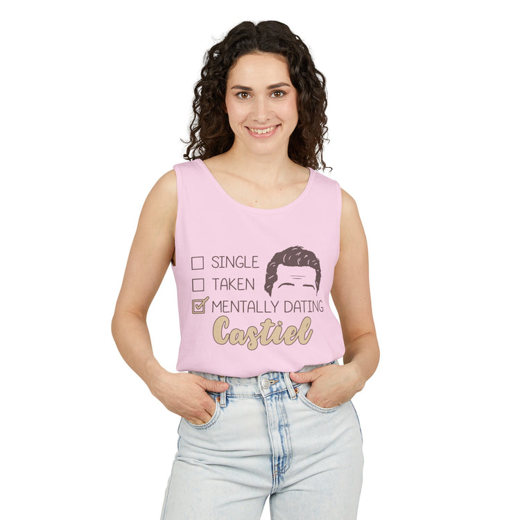 Mentally Dating Castiel Tank Top - Fandom-Made