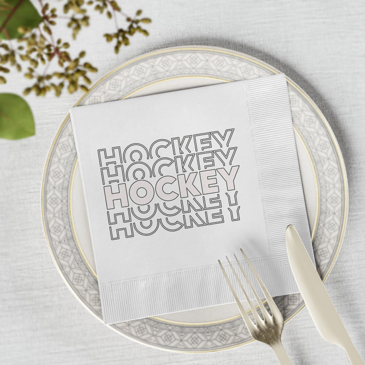 Hockey Hockey Hockey Napkins - Fandom-Made