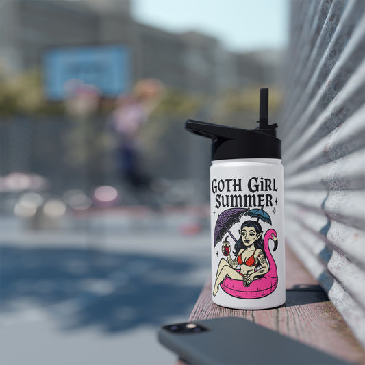 Goth Girl Summer Water Bottle - Fandom-Made
