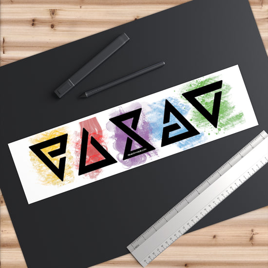 The Witcher Symbols Colored Bumper Stickers - Fandom-Made