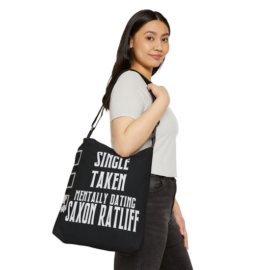 Mentally Dating Saxon Ratliff Adjustable Tote Bag - Fandom-Made