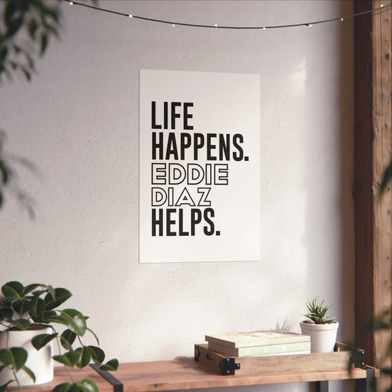 Life Happens Eddie Diaz Helps Poster - Fandom-Made