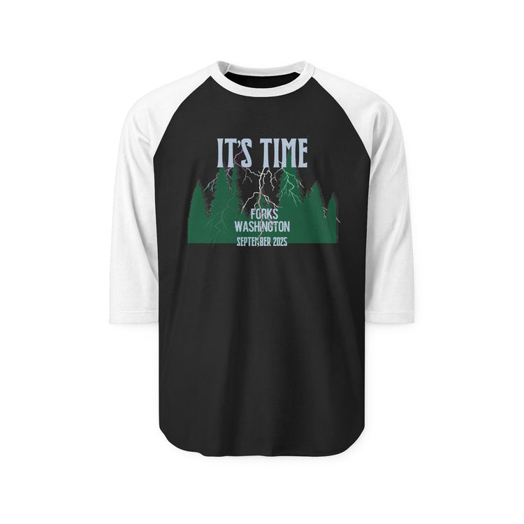 It's Time 3/4 Raglan Shirt - Fandom-Made