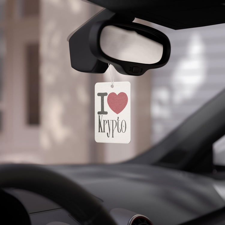 I Love Krypto Car Air Freshener - Fandom-Made