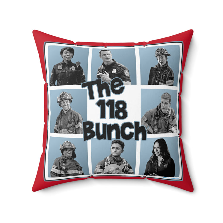 The 118 Bunch Square Pillow - Fandom-Made