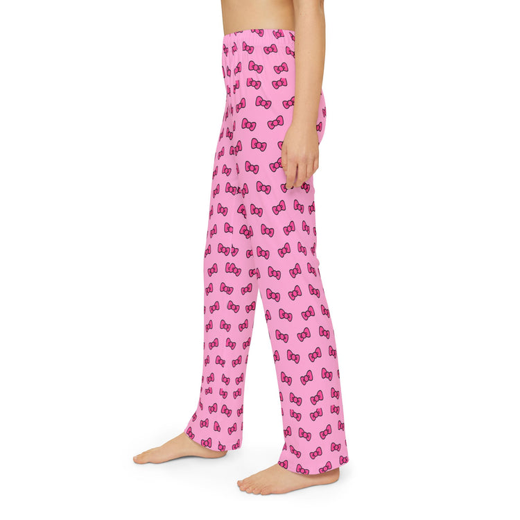 Kitty Bows Kids Pajama Pants - Fandom-Made