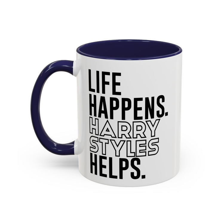 Life Happens Harry Styles Helps Mug - Fandom-Made