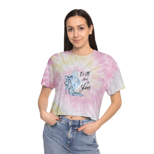 It's All About The Shoes Crop Tee - Fandom-Made