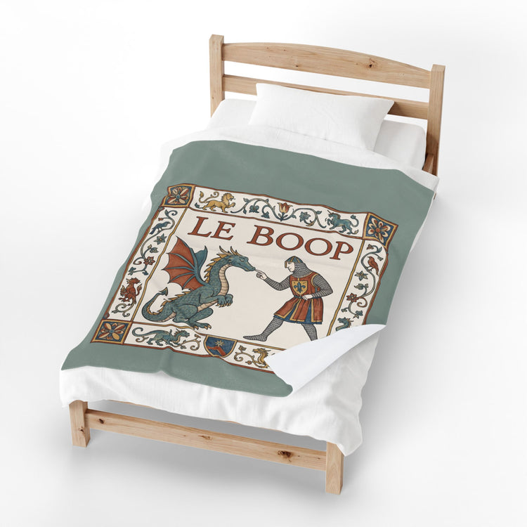 Le Boop Velveteen Plush Blanket