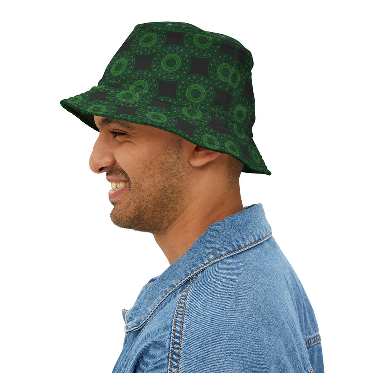 Weed Mandala All-Over Print Bucket Hat - Fandom-Made
