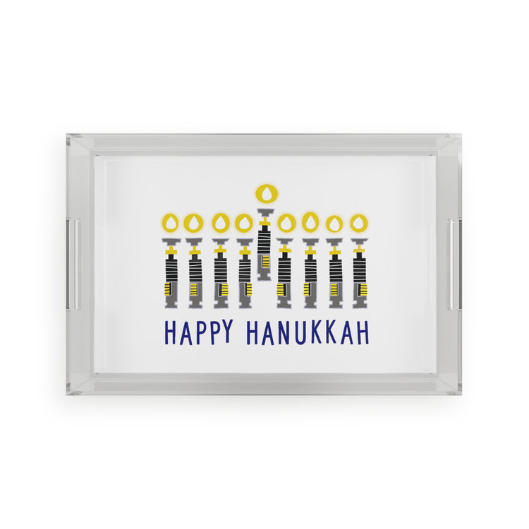 Lightsabers Menorah Serving Tray