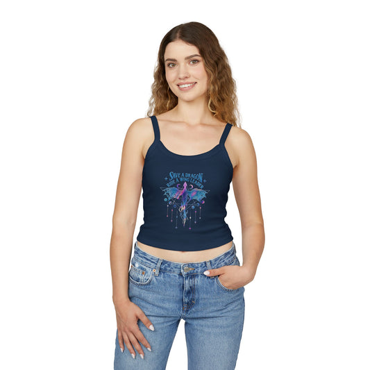 Save a Dragon Spaghetti Strap Tank Top - Fandom-Made