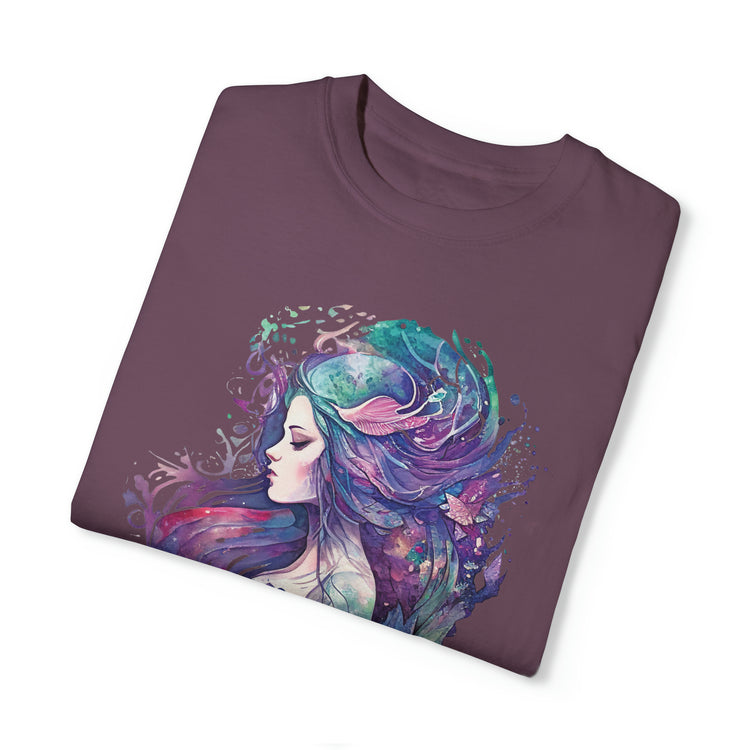 Mermaid Watercolor Unisex Garment-Dyed T-shirt - Fandom-Made