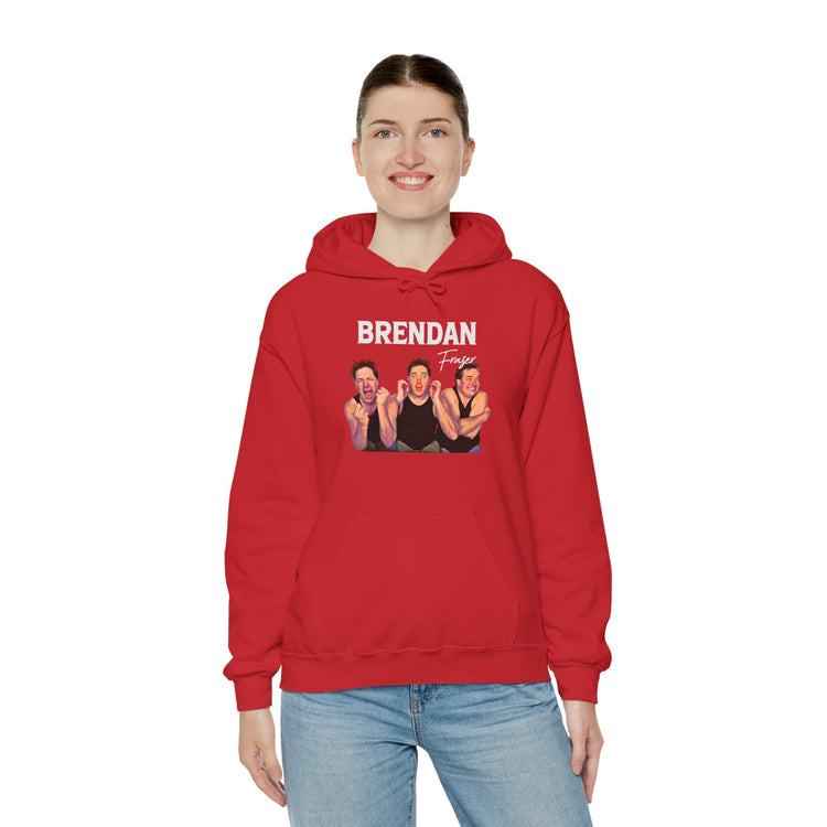 Faces of Brendan Fraser Hoodie - Fandom-Made