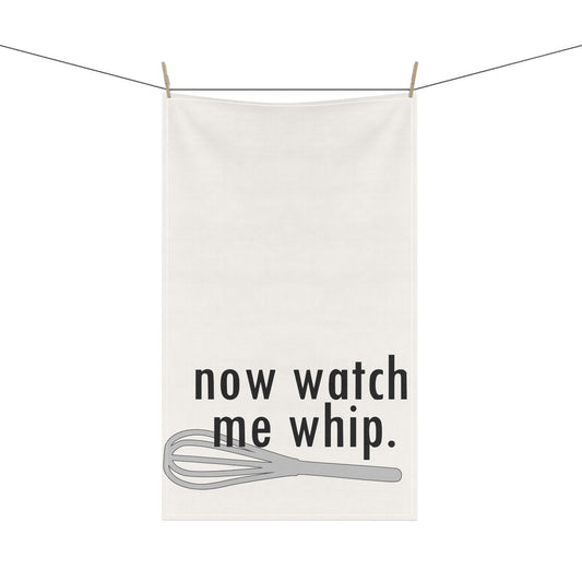 Watch Me Whip Kitchen Towel - Fandom-Made