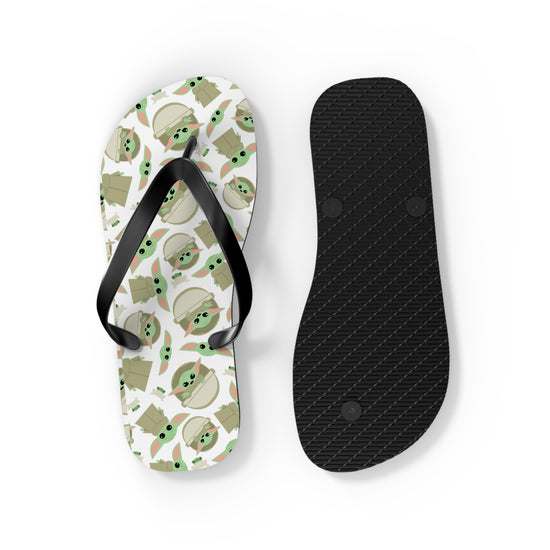 Grogu All-Over Print Flip Flops - Fandom-Made