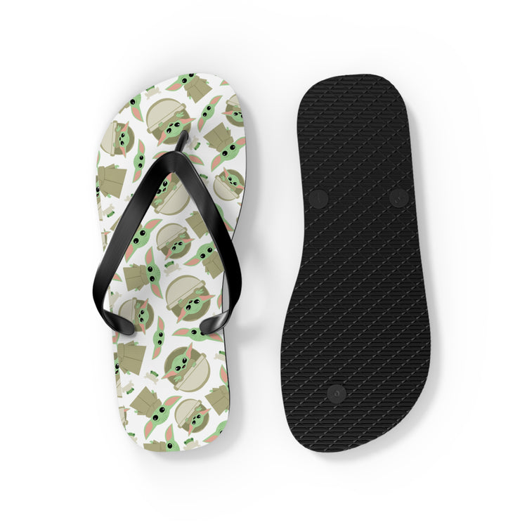 Grogu All-Over Print Flip Flops - Fandom-Made