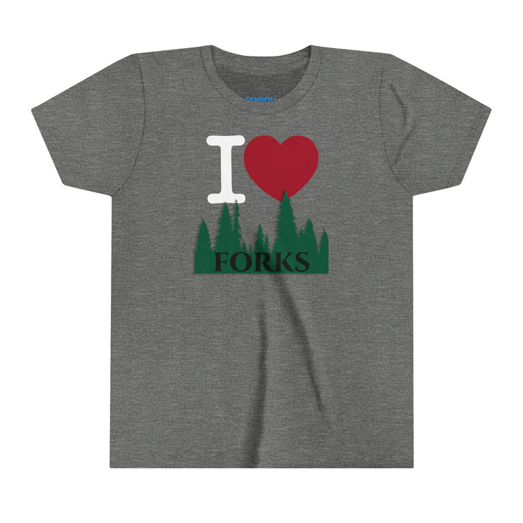 I Love Forks Youth Tee - Fandom-Made