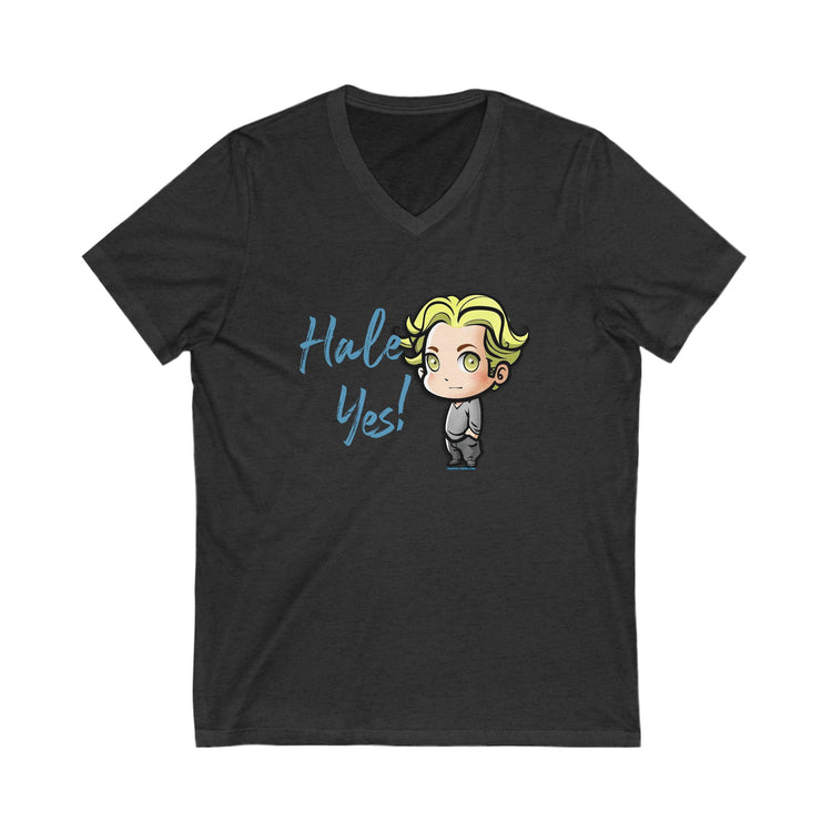 Hale Yes V-Neck Tee - Fandom-Made