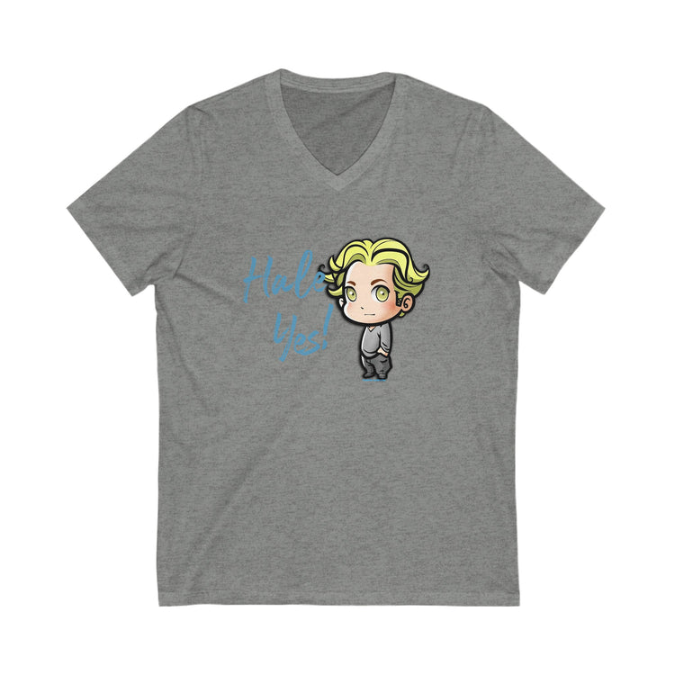 Hale Yes V-Neck Tee - Fandom-Made
