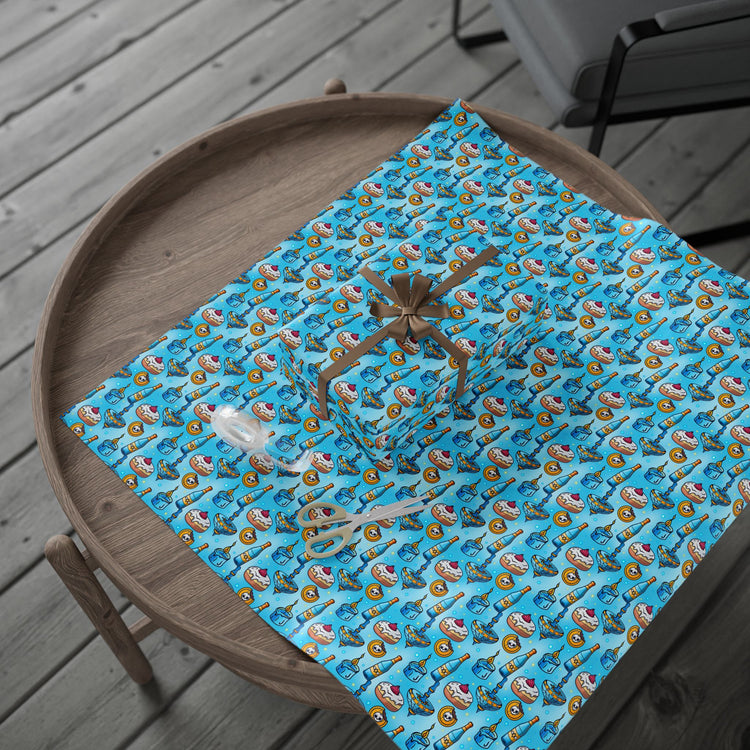 Hanukkah Wrapping Paper - Fandom-Made
