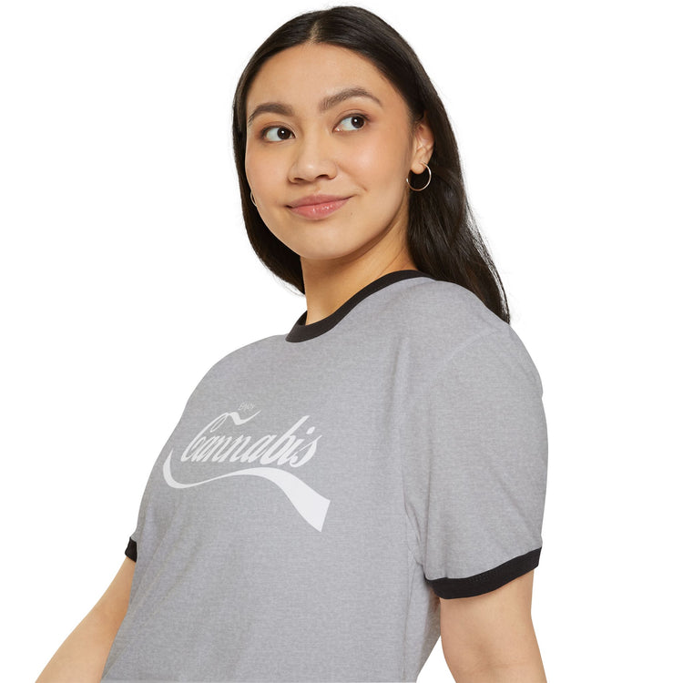 Enjoy Cannabis Ringer T-Shirt - Fandom-Made