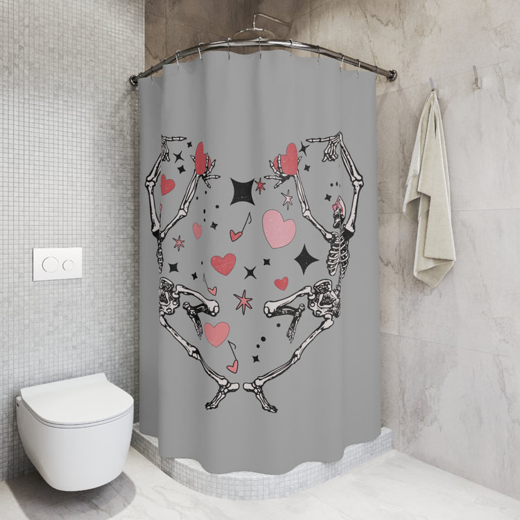 Skeleton Love Shower Curtain - Fandom-Made