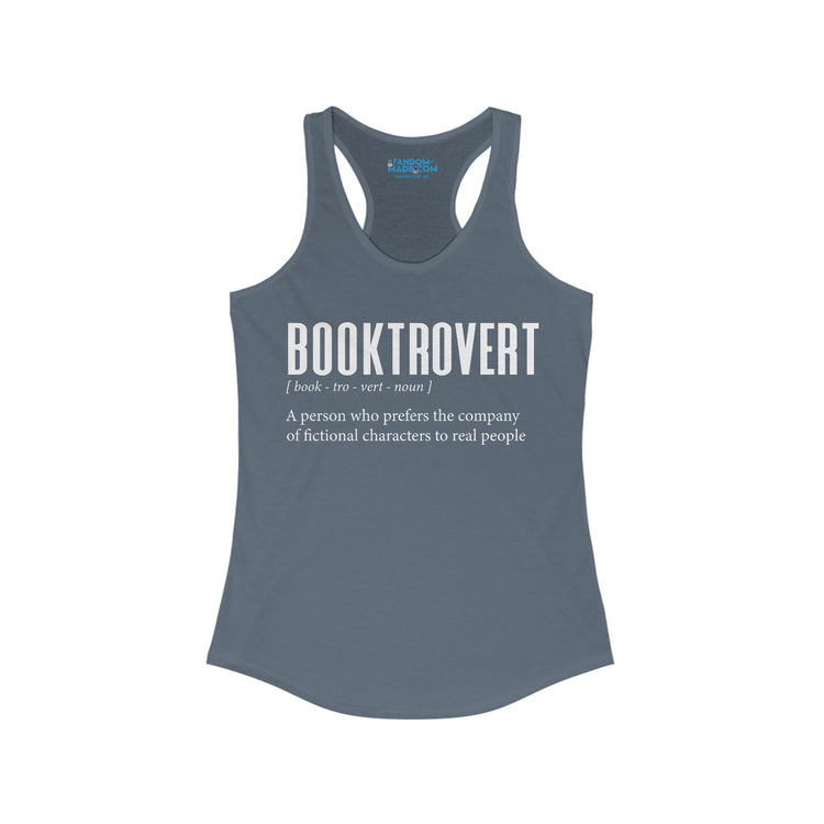 Booktrovert Women's Racerback Tank - Fandom-Made