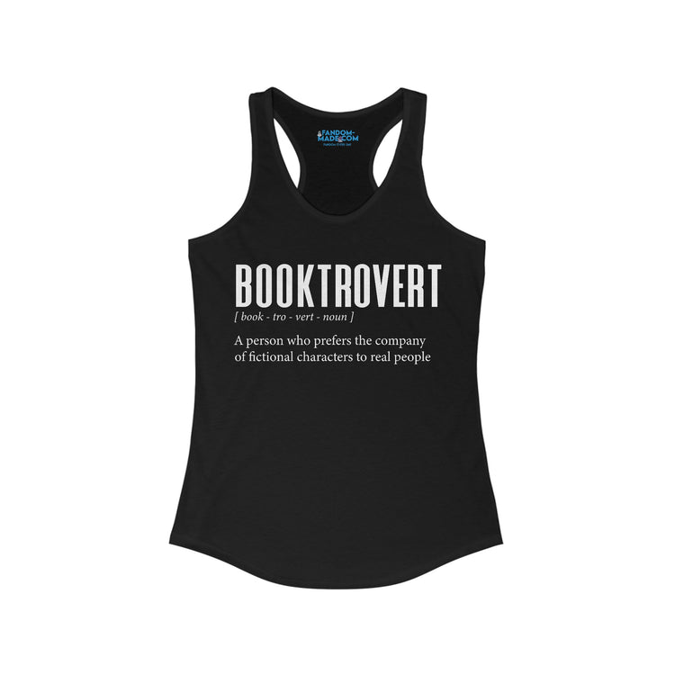 Booktrovert Women's Racerback Tank - Fandom-Made