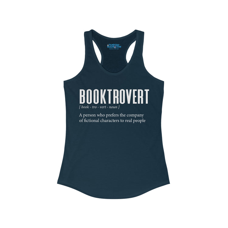 Booktrovert Women's Racerback Tank - Fandom-Made