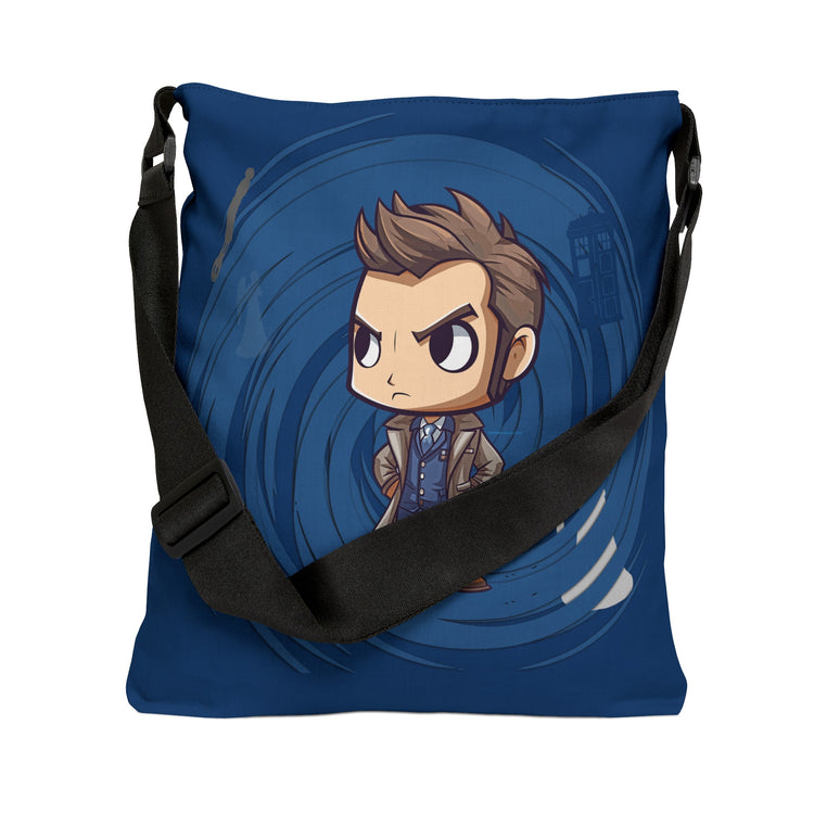 Timey Wimey Tenth Doctor Adjustable Tote Bag - Fandom-Made