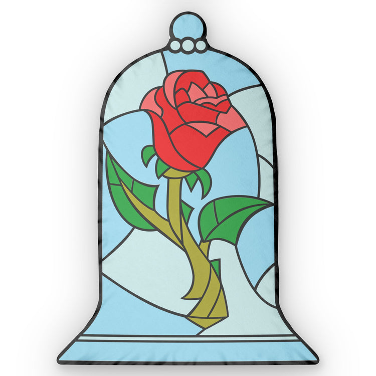 Enchanted Rose-Shaped Pillow - Fandom-Made