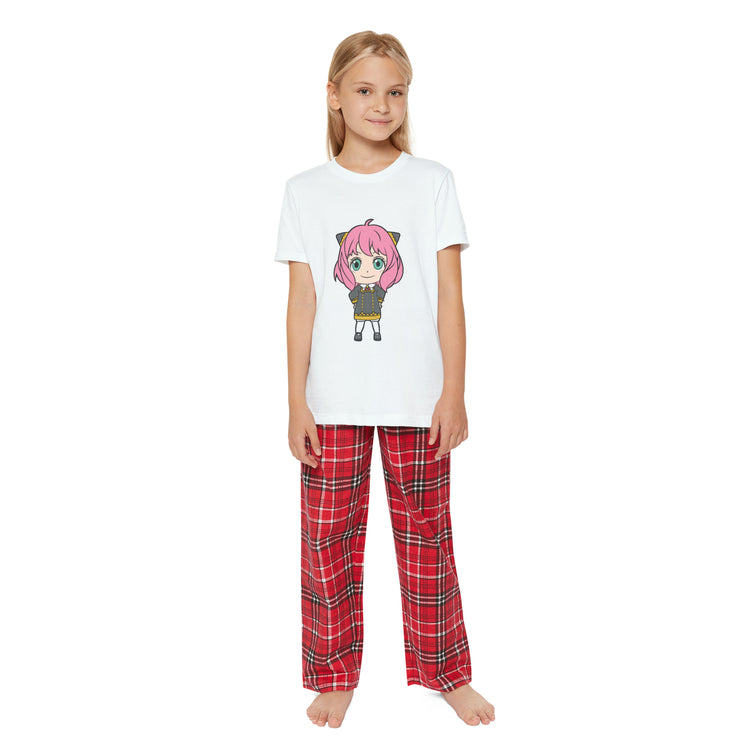 Anya Youth Short Sleeve Holiday Outfit Set - Fandom-Made