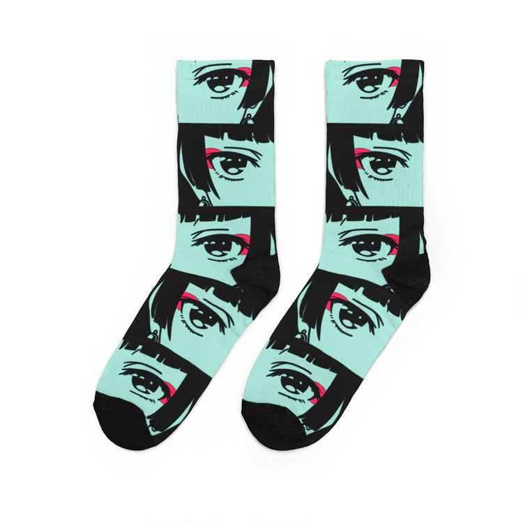The Eyes Padded Crew Socks