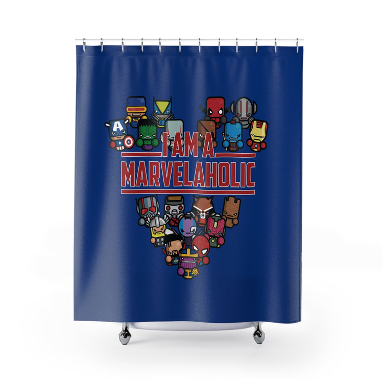 Marvelaholic Shower Curtains - Fandom-Made