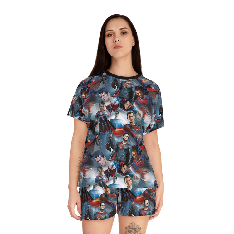Superman Collage Women's Short Pajama Set - Fandom-Made