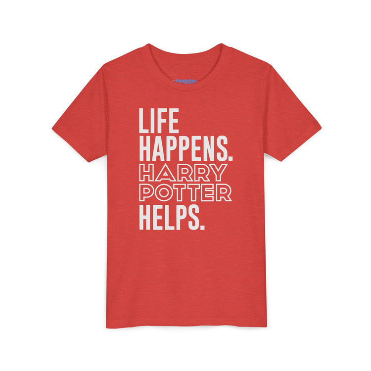 Life Happens Harry Potter Helps Youth Tee - Fandom-Made