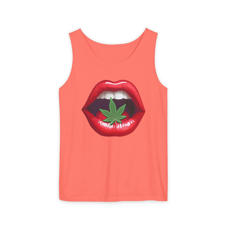 Weed My Lips Tank Top - Fandom-Made