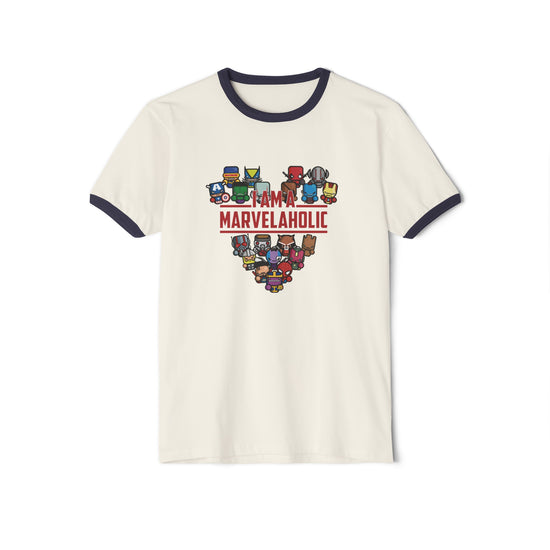 Marvelaholic Ringer T-Shirt - Fandom-Made
